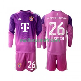Maillot de Foot Bayern Munich Sven Ulreich 26 Quatrième Gardien 2025-26 Manches Longues - Enfant
